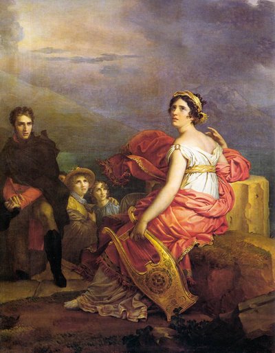 Corinne at Cape Miseno by Baron François Pascal Simon Gérard